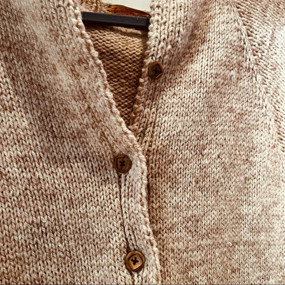 Handmade vintage chunky knit sweater cardigan - Picture 2 of 8